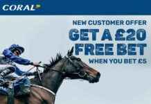 Claim your £20 free bet bonus for horse racing with Coral now! news-09082024-113759