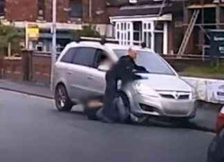 Police Chase Ends with Suspect Hit by Car: Dramatic Moment Caught on Camera news-05092024-130731