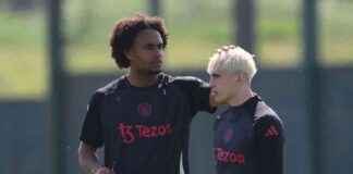 Man Utd Training: Amorim Laughs, Garnacho Haircut – Europa League Final Prep man-utd-training-amorim-laughs-garnacho-haircut-europa-league-final-prep