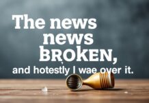 The News Is Broken, and Honestly, I’m Over It The news is broken, and honestly, I'm over it.